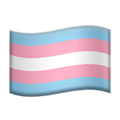 transgender flag on platform Apple