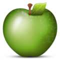 green apple on platform Apple