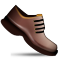 man’s shoe on platform Apple