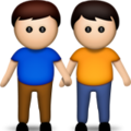 men holding hands on platform Apple