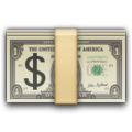 dollar banknote on platform Apple
