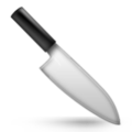 kitchen knife on platform Apple