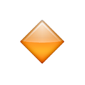 small orange diamond on platform Apple