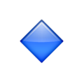 small blue diamond on platform Apple