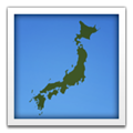 map of Japan on platform Apple