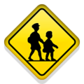 children crossing on platform Apple