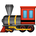 steam locomotive on platform Apple