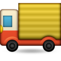 articulated lorry on platform Apple
