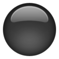 black circle on platform Apple