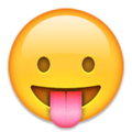 stuck out tongue on platform Apple