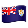 flag: Anguilla on platform Apple