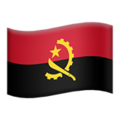 flag: Angola on platform Apple