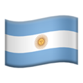 flag: Argentina on platform Apple