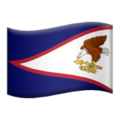 flag: American Samoa on platform Apple
