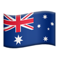 flag: Australia on platform Apple