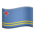 flag: Aruba on platform Apple