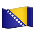 flag: Bosnia & Herzegovina on platform Apple
