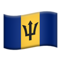 flag: Barbados on platform Apple