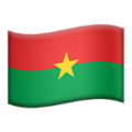 flag: Burkina Faso on platform Apple