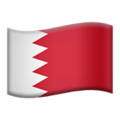 flag: Bahrain on platform Apple
