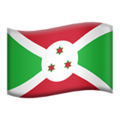 flag: Burundi on platform Apple