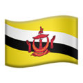 flag: Brunei on platform Apple