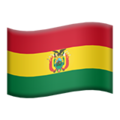 flag: Bolivia on platform Apple