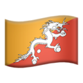flag: Bhutan on platform Apple