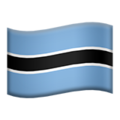 flag: Botswana on platform Apple