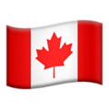 flag: Canada on platform Apple