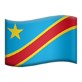 flag: Congo - Kinshasa on platform Apple