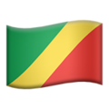 flag: Congo - Brazzaville on platform Apple