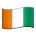 flag: Côte d’Ivoire on platform Apple