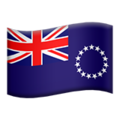 flag: Cook Islands on platform Apple