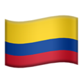 flag: Colombia on platform Apple