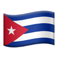 flag: Cuba on platform Apple