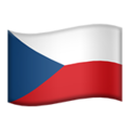 flag: Czechia on platform Apple