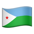 flag: Djibouti on platform Apple