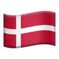 flag: Denmark on platform Apple