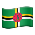 flag: Dominica on platform Apple
