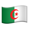 flag: Algeria on platform Apple