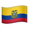 flag: Ecuador on platform Apple