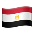 flag: Egypt on platform Apple