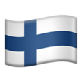 flag: Finland on platform Apple