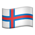 flag: Faroe Islands on platform Apple