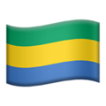 flag: Gabon on platform Apple