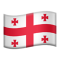 flag: Georgia on platform Apple