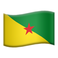 flag: French Guiana on platform Apple
