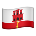 flag: Gibraltar on platform Apple