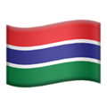 flag: Gambia on platform Apple